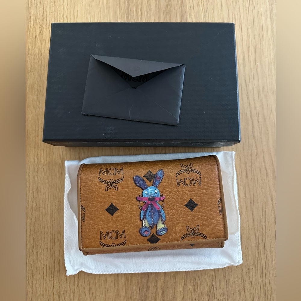 MCM Limited Cognac Tri-fold  Short Wallet